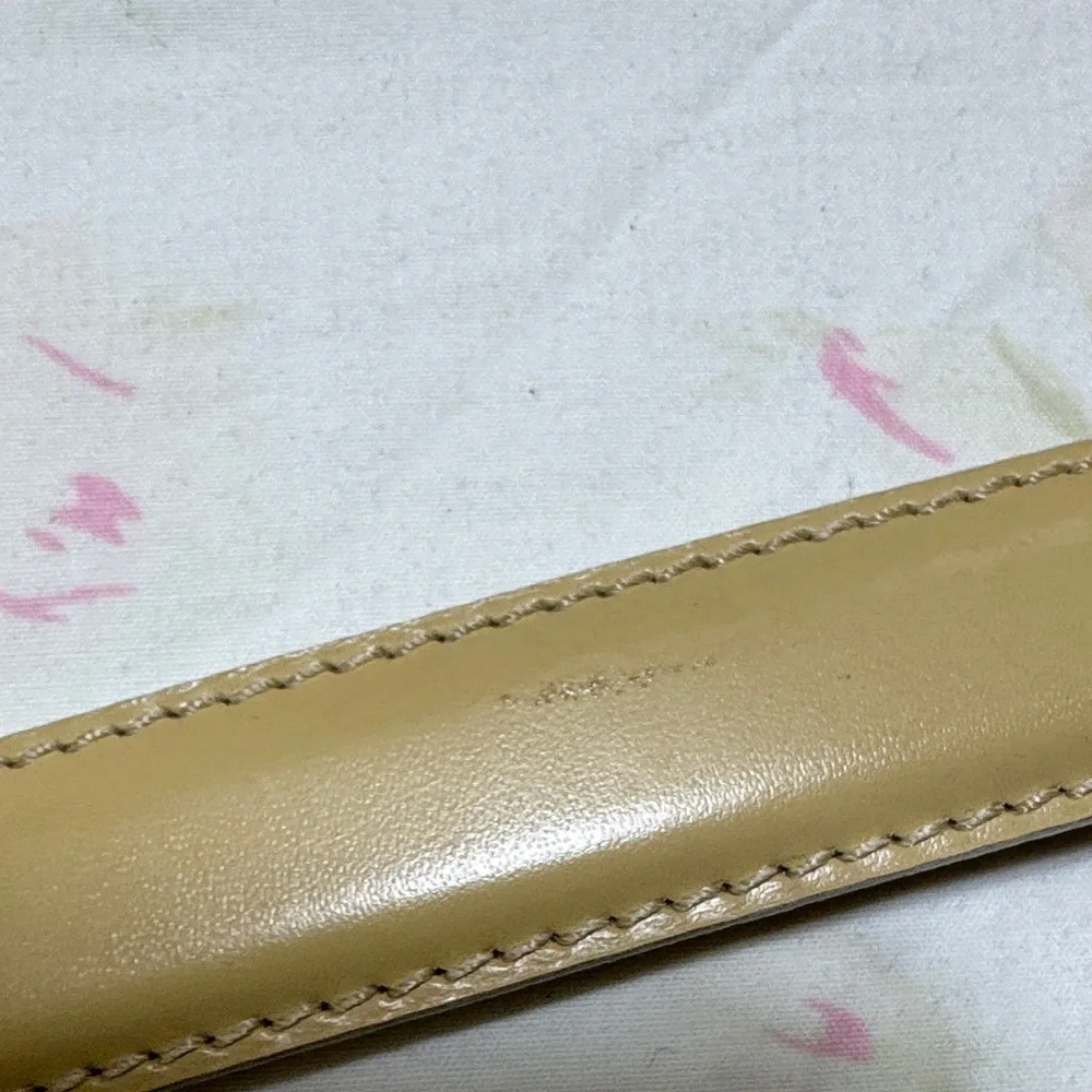 Bally Tan Leather Belt with Gold Buckle - Picture 11 of 15